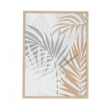 Quadro con Cornice Fritz 237726 Foglie cm.45x60 | Bizzotto