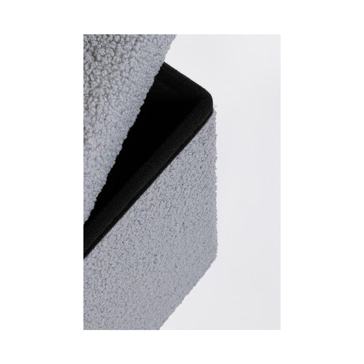Pouf Contenitore Pieghevole. Joris Quadro Boucle Grigio | Bizzotto