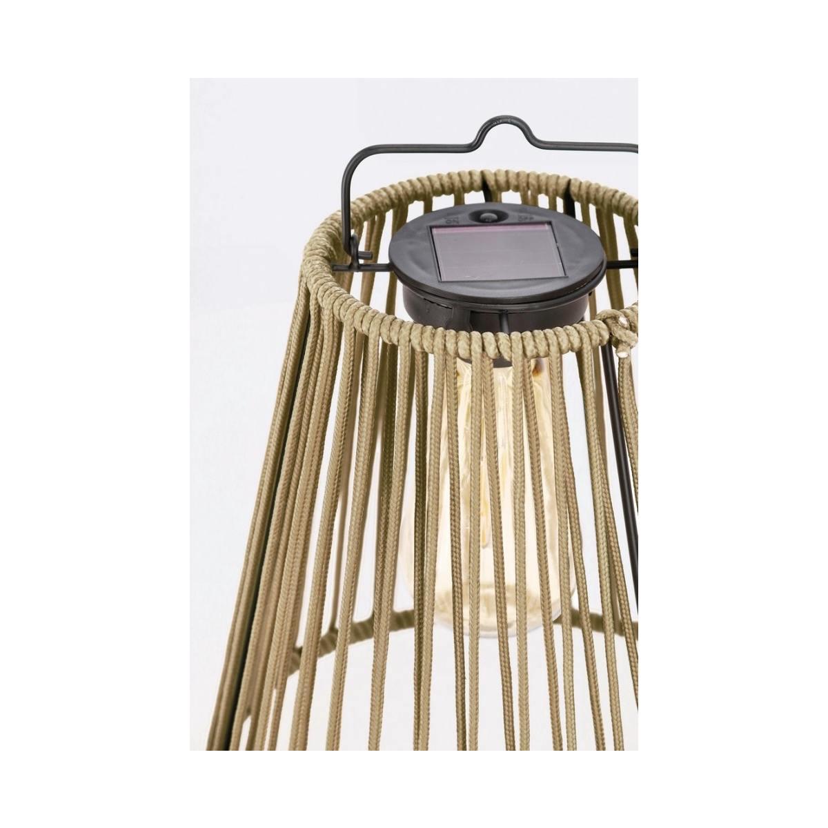 Lanterna Solare Nikhita Svas Natur cm.Ã?21,5 | Bizzotto