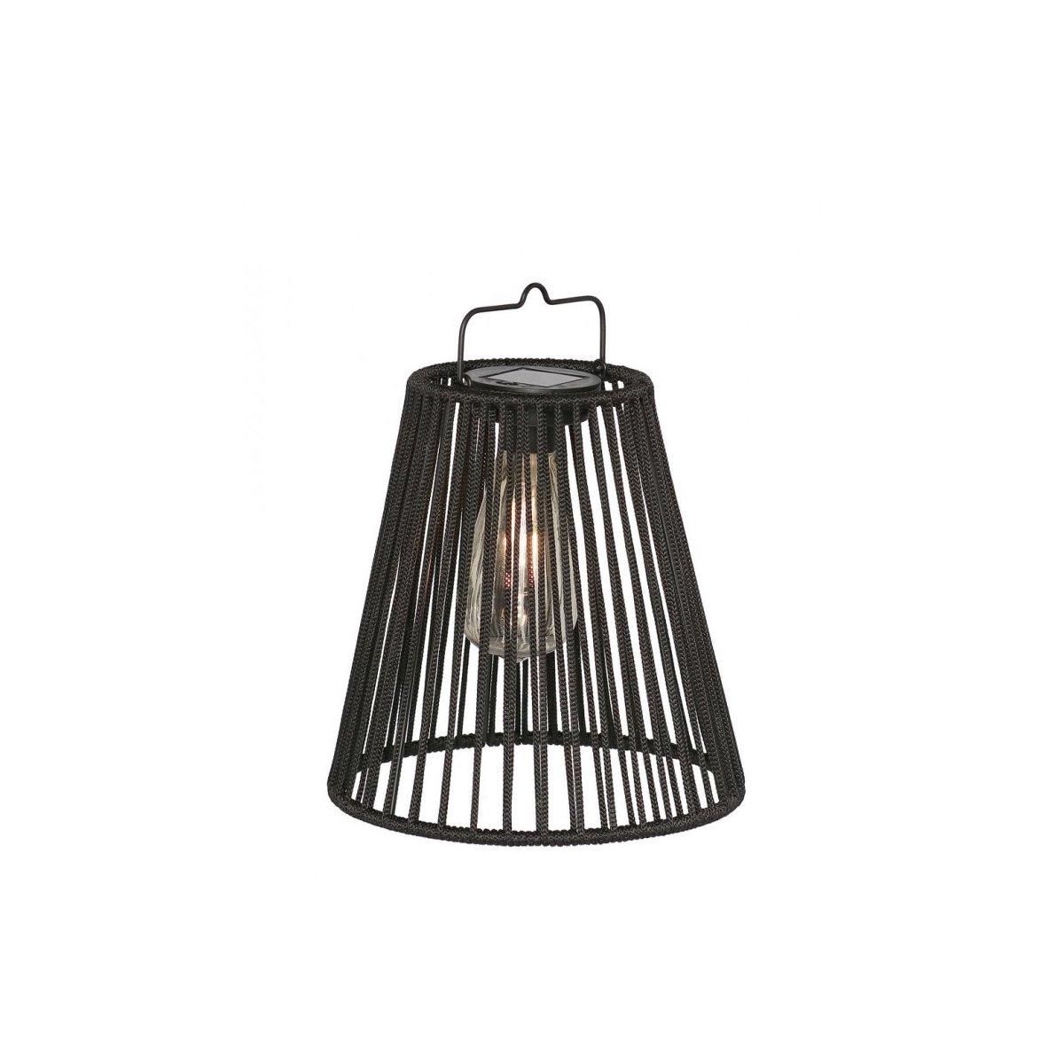 Lanterna Solare Nikhita Svas Nero cm.Ã?21,5 | Bizzotto