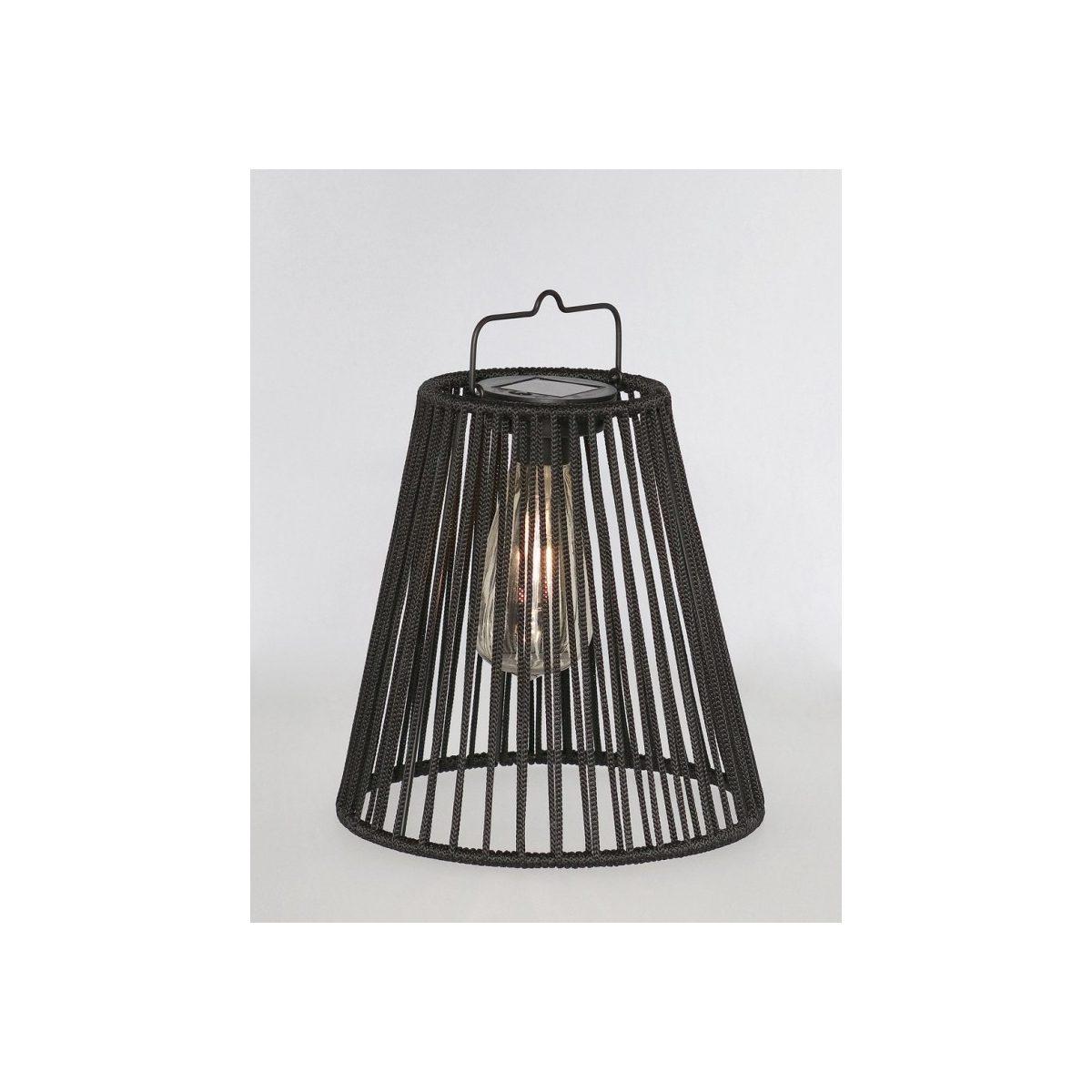 Lanterna Solare Nikhita Svas Nero cm.Ã?21,5 | Bizzotto