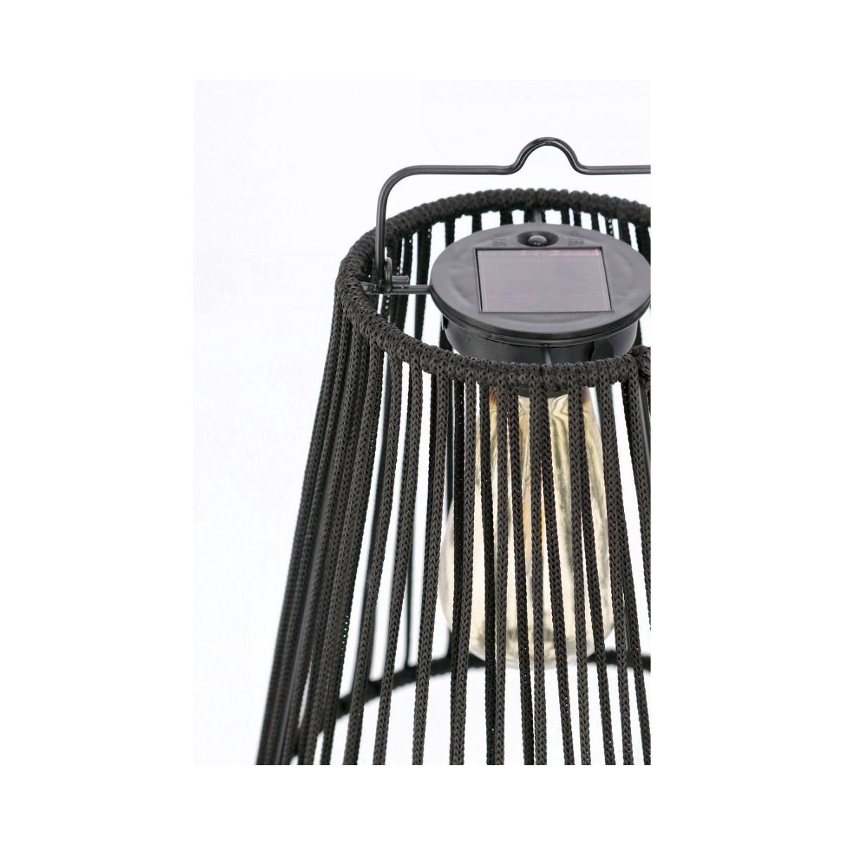 Lanterna Solare Nikhita Svas Nero cm.Ã?21,5 | Bizzotto