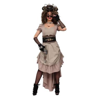 Costume Steampunk Donna Beige