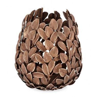 Portacandela Harriet Bomb Marrone L | Bizzotto