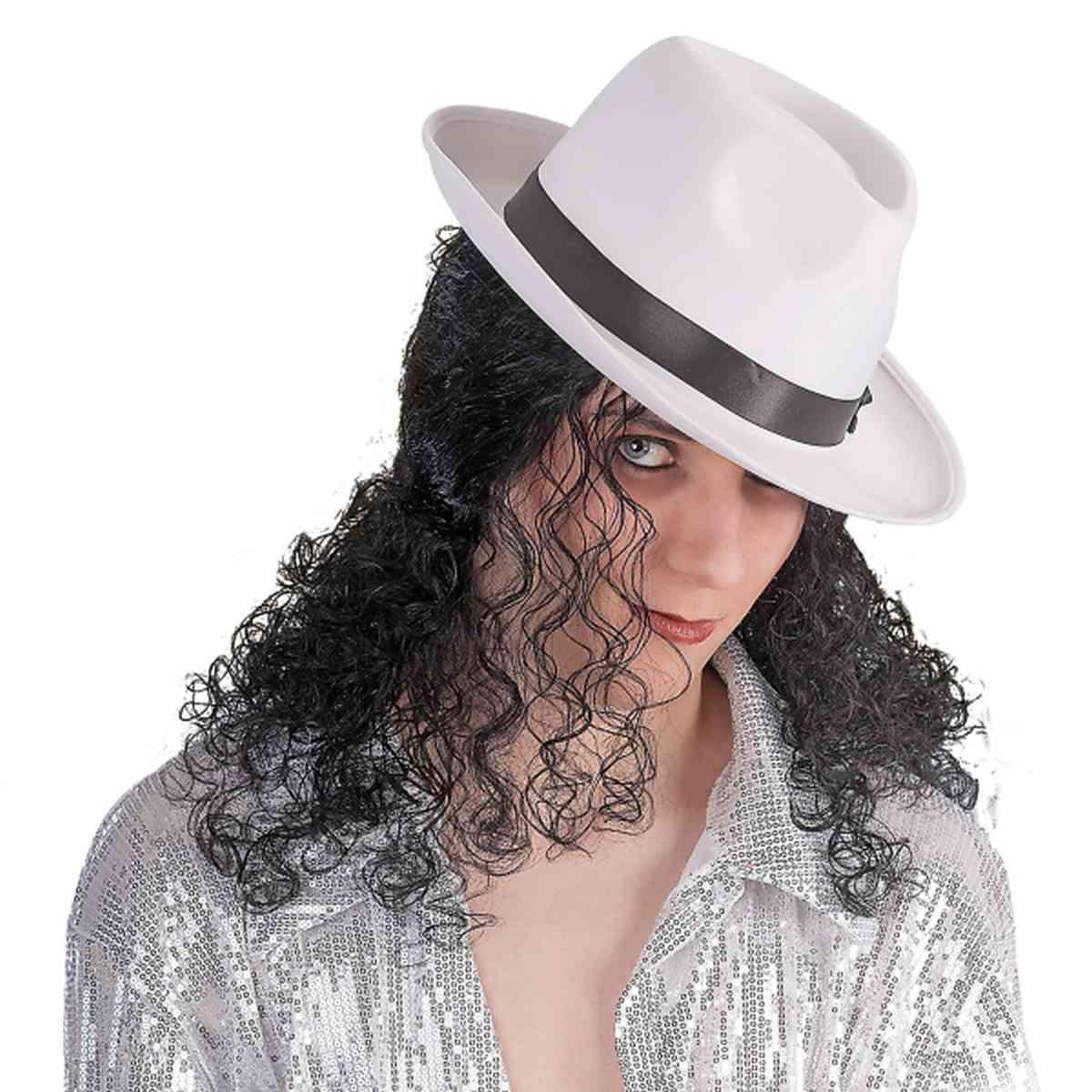 Parrucca Nera Jackson Riccia |Carnival Toys