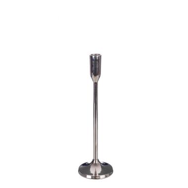 Candelabro Elegantly 1 Fuoco Argento cm.H37 | Bizzotto