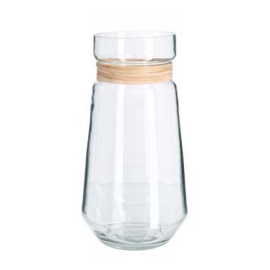 Vaso Zhob Vetro Naturale cm.H28 | Bizzotto