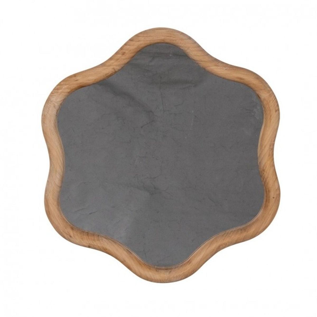 Specchio con Cornice Kennelly Nat cm.44,5x48,5H | Bizzotto