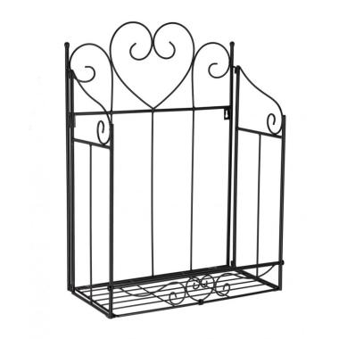 Portafiori Parete Alisha Rettangolare Nero cm.744x61H | Bizzotto