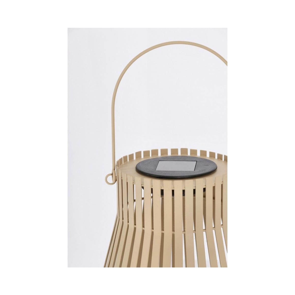 Lanterna Solare Estel Svas Beige cm.H26 | Bizzotto