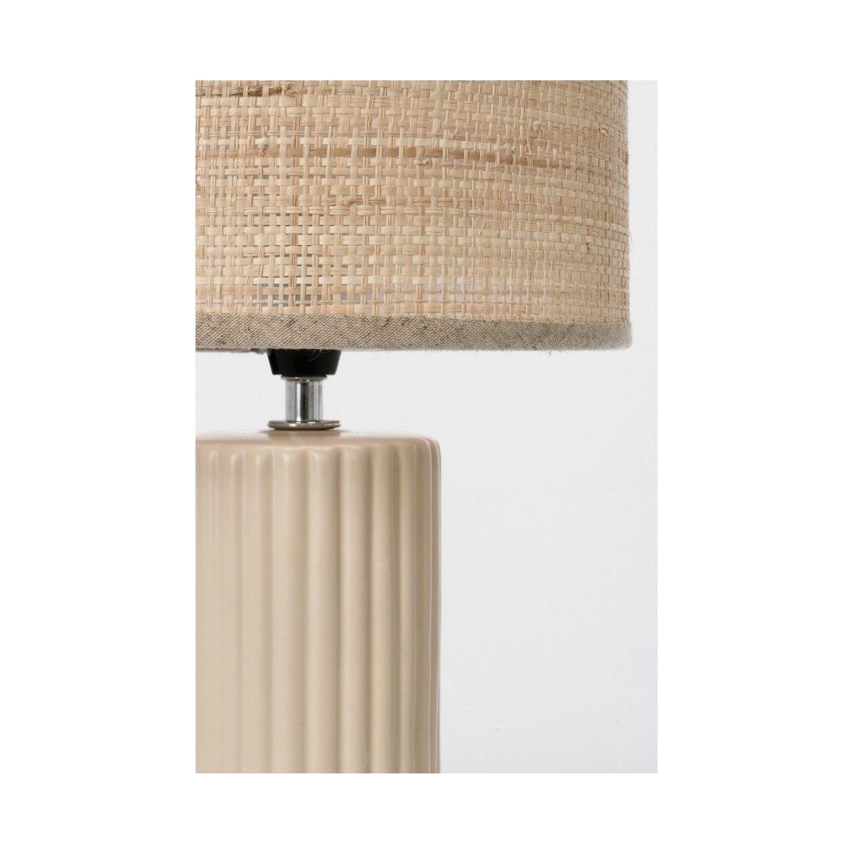 Lampada Tavolo Adhara Beige cm.H42 | Bizzotto