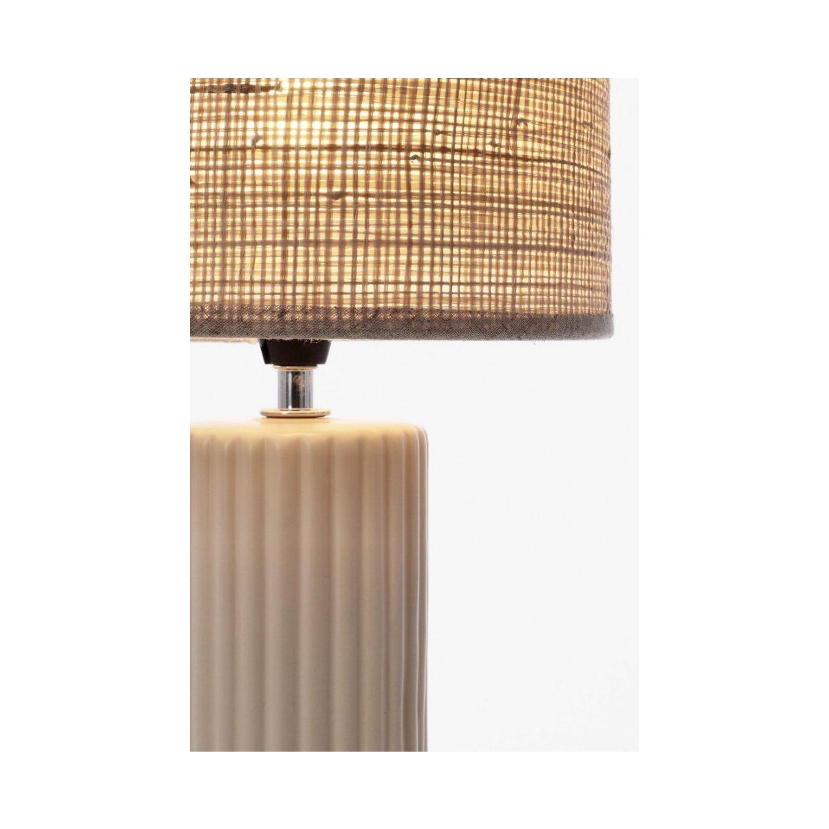 Lampada Tavolo Adhara Beige cm.H42 | Bizzotto