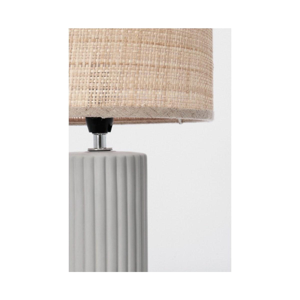 Lampada Tavolo Adhara Cil Cr Argilla cm.H42 | Bizzotto