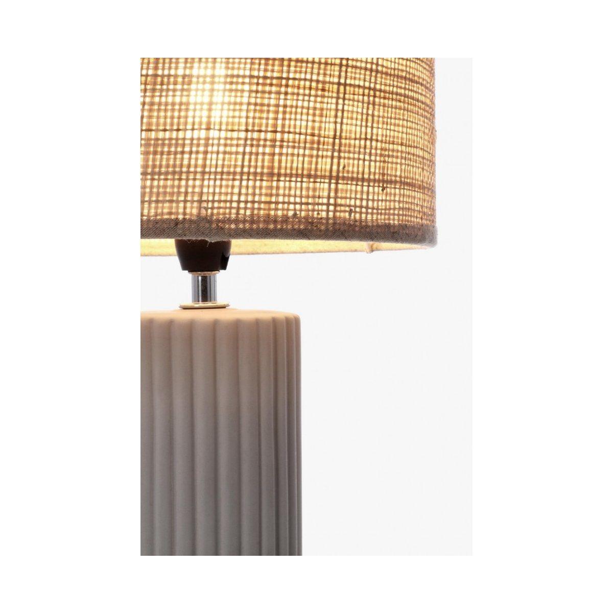 Lampada Tavolo Adhara Cil Cr Argilla cm.H42 | Bizzotto