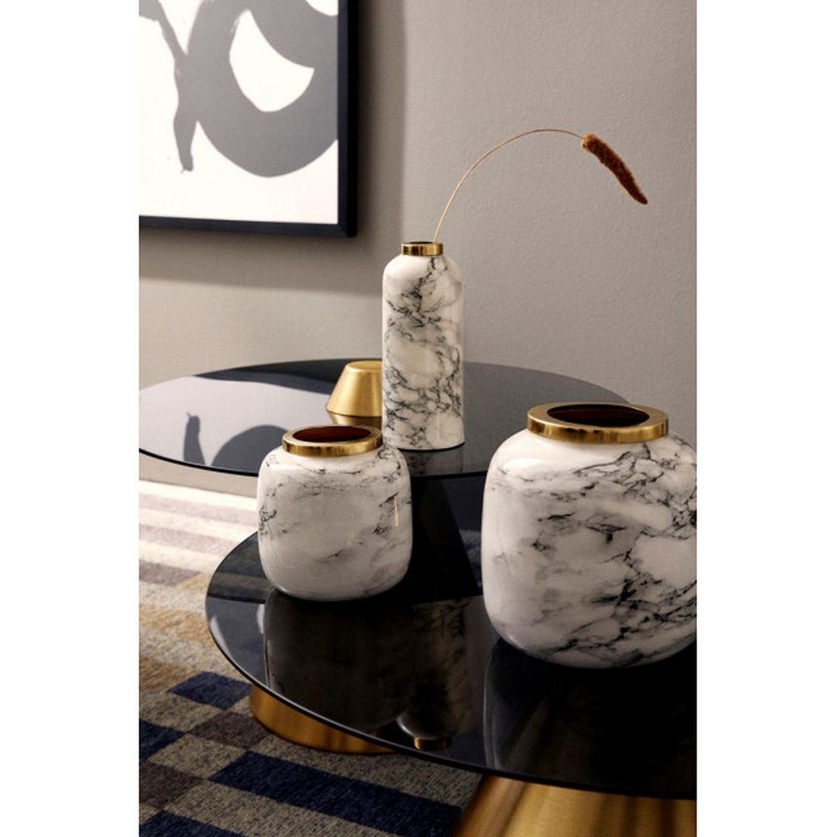 Portavaso Marsha Bianco cm.H17 | Bizzotto