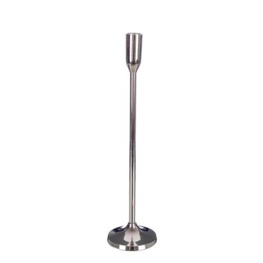 Candelabro Elegantly 1 Fuoco Argento cm.H44 | Bizzotto