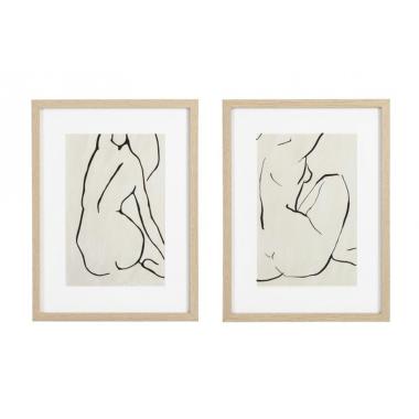 Quadro Set pz.2 con Cornice Refined 30x40 | Bizzotto
