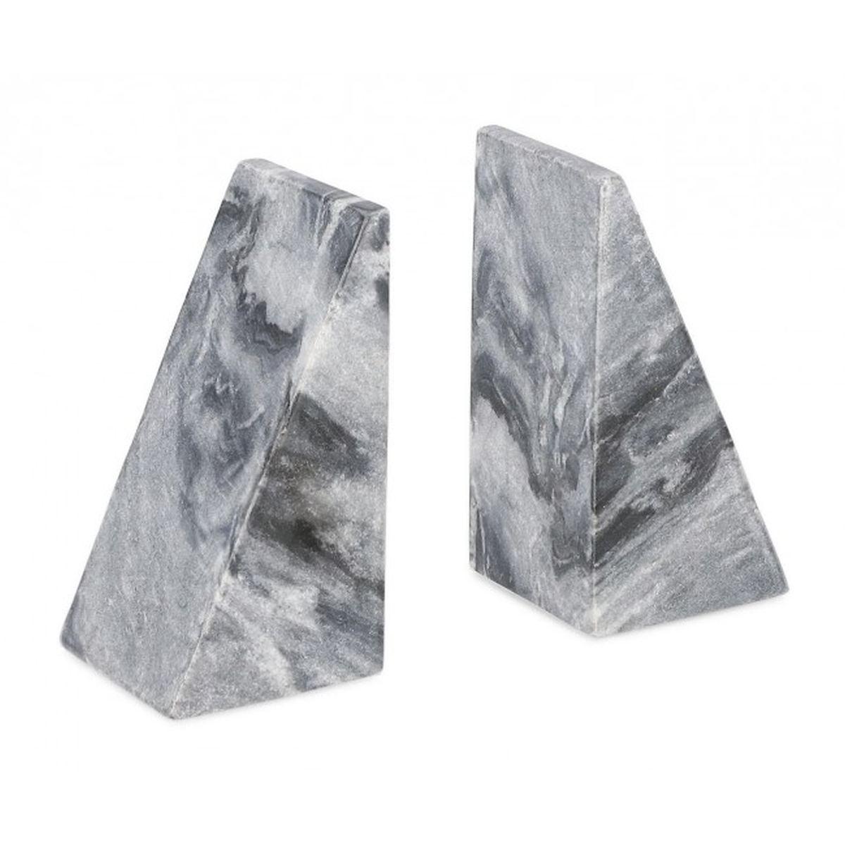 Decorazione Set pz.2 Kandy Marmo Grigio cm.H15 | Bizzotto