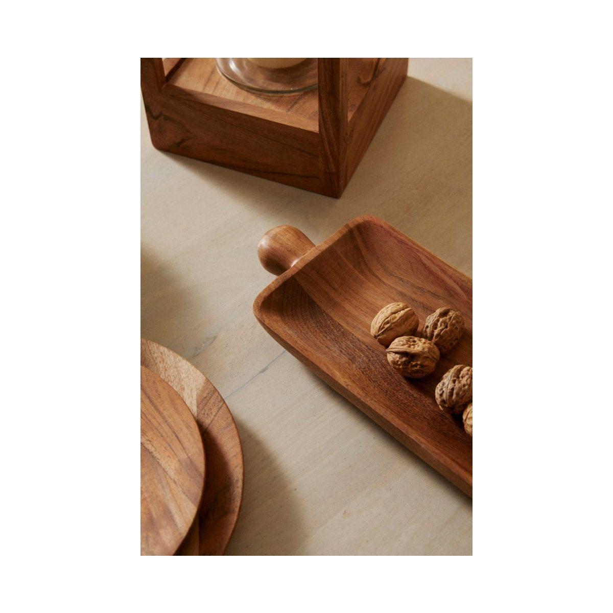Vassoio Decorativo Aimi Legno Natur cm.H3,5 | Bizzotto