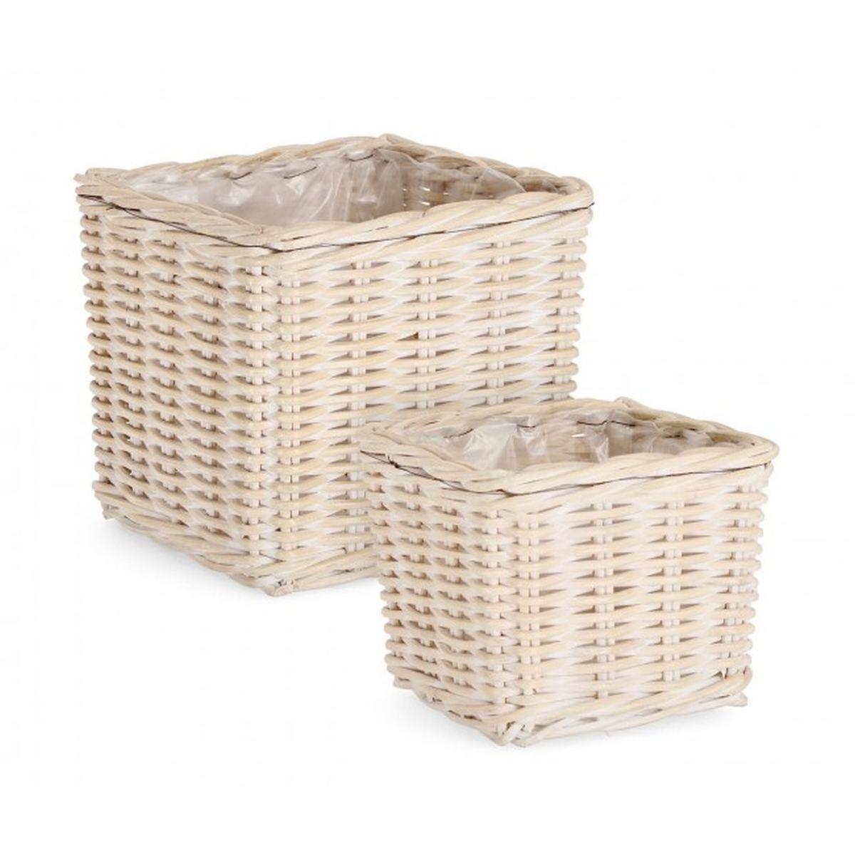 Cesto Set pz.2 Randy Quadro Sbiancato | Bizzotto