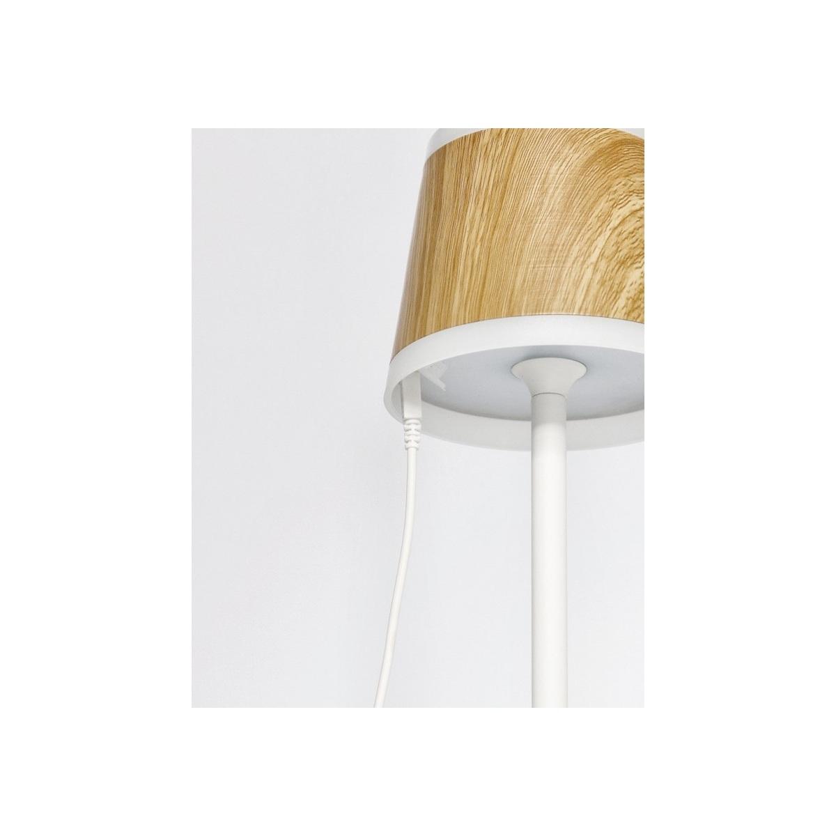 Lampada Tavolo LED Klara Bia-Nat cm.H38,5 | Bizzotto