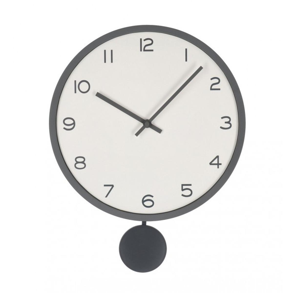 Orologio Parete Bayron Grigio con Pendolo | Bizzotto