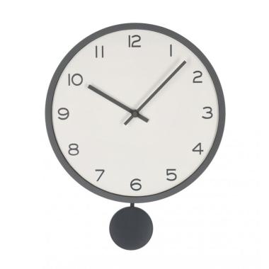 Orologio Parete Bayron Grigio con Pendolo | Bizzotto