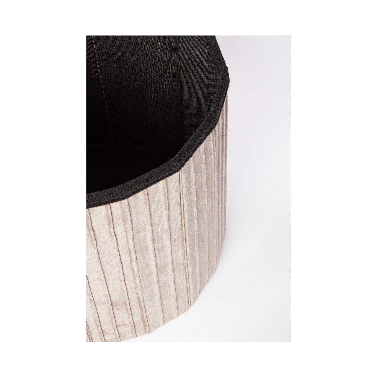 Pouf Contenitore Jocelyn To Velluto Beige | Bizzotto