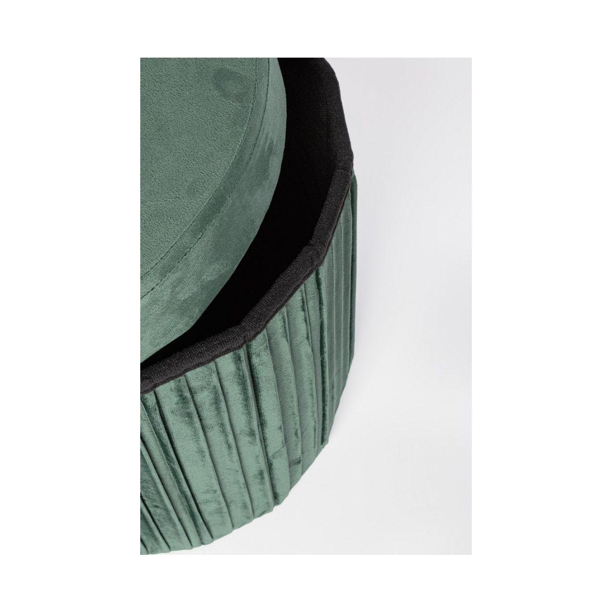 Pouf Contenitore Jocelyn To Velluto Verde | Bizzotto