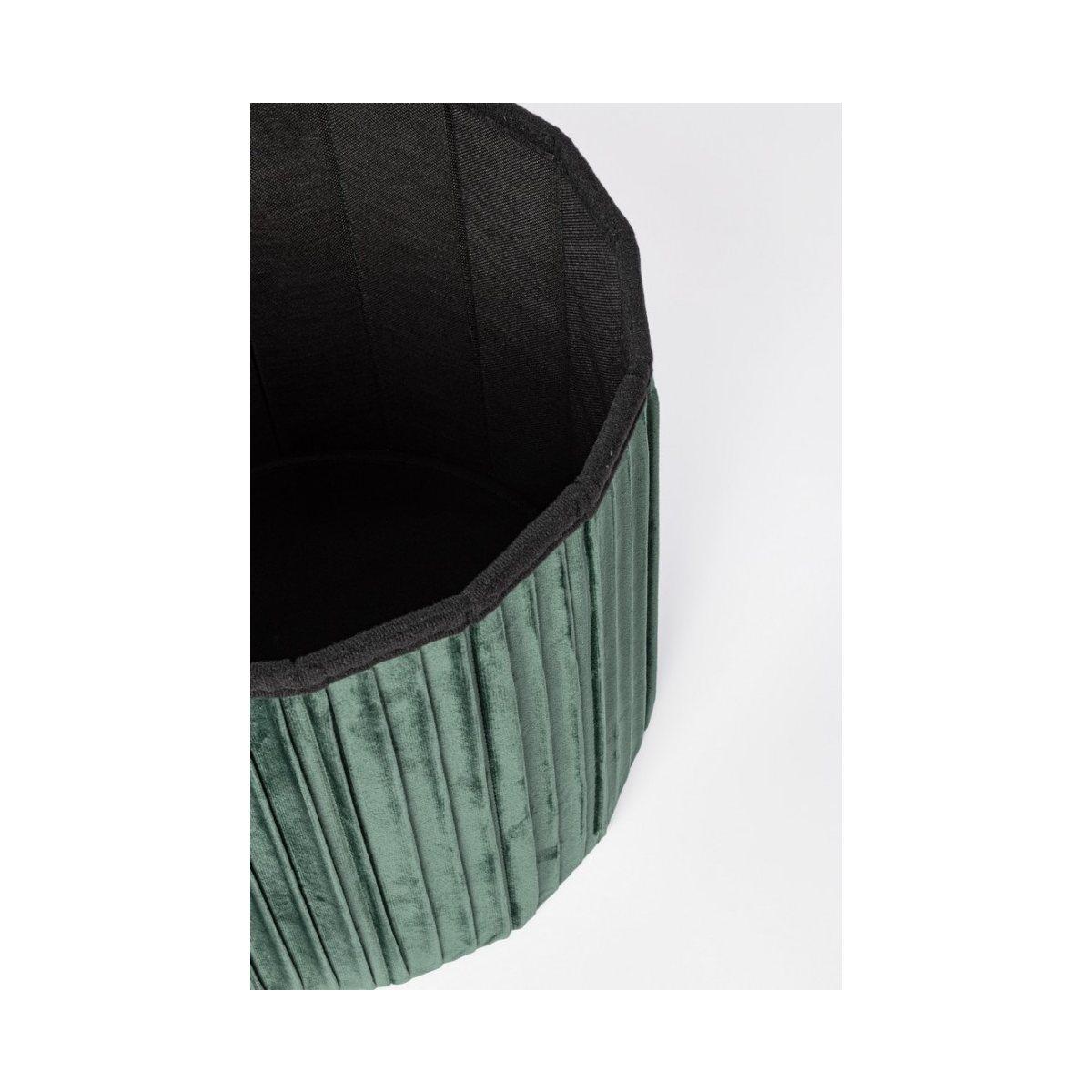 Pouf Contenitore Jocelyn To Velluto Verde | Bizzotto