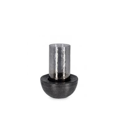 Portacandela Varanasi Nero cm.H21,5 | Bizzotto