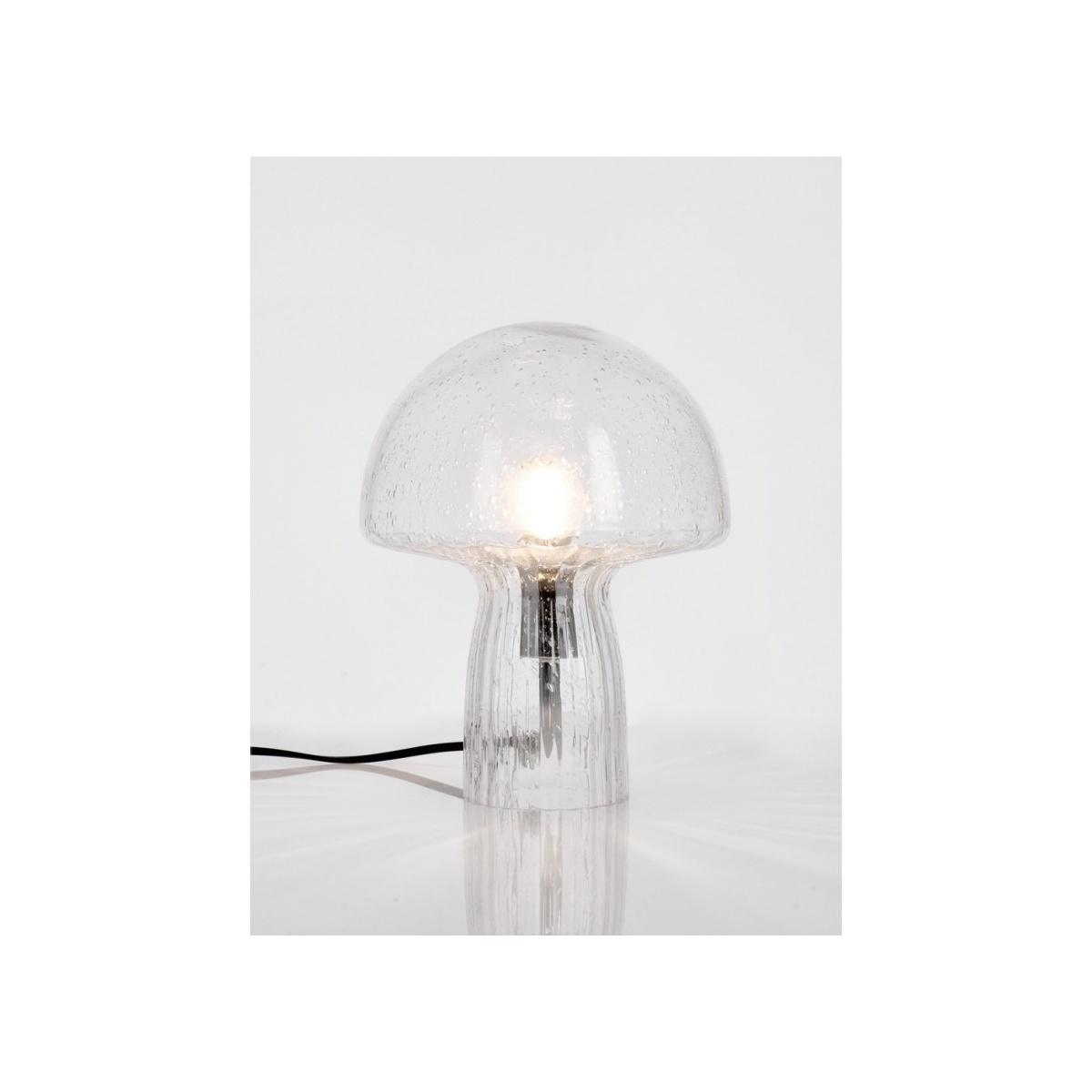 Lampada Tavolo Carysa Vetro Grig Trasp cm.H25,5 | Bizzotto