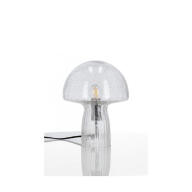 Lampada Tavolo Carysa Vetro Grig Trasp cm.H25,5 | Bizzotto