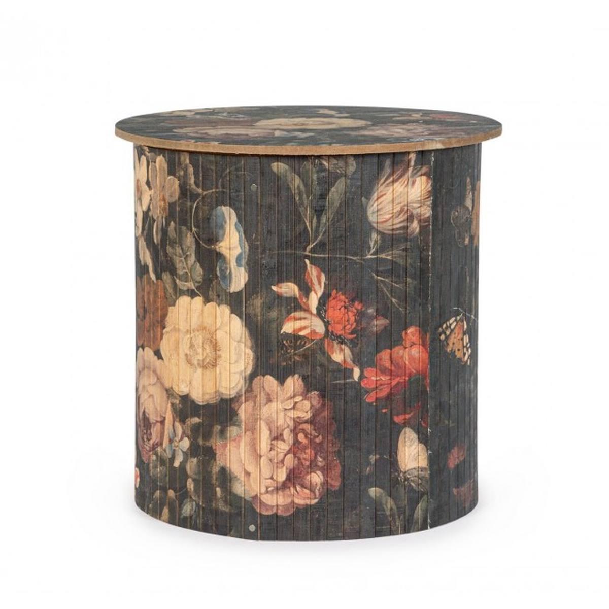 Tavolino Sayuri Bamboo Tondo cm.Ã?40x40H | Bizzotto