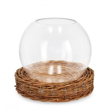 Vaso Vetro Lolly Nat cm.Ã?24 | Bizzotto