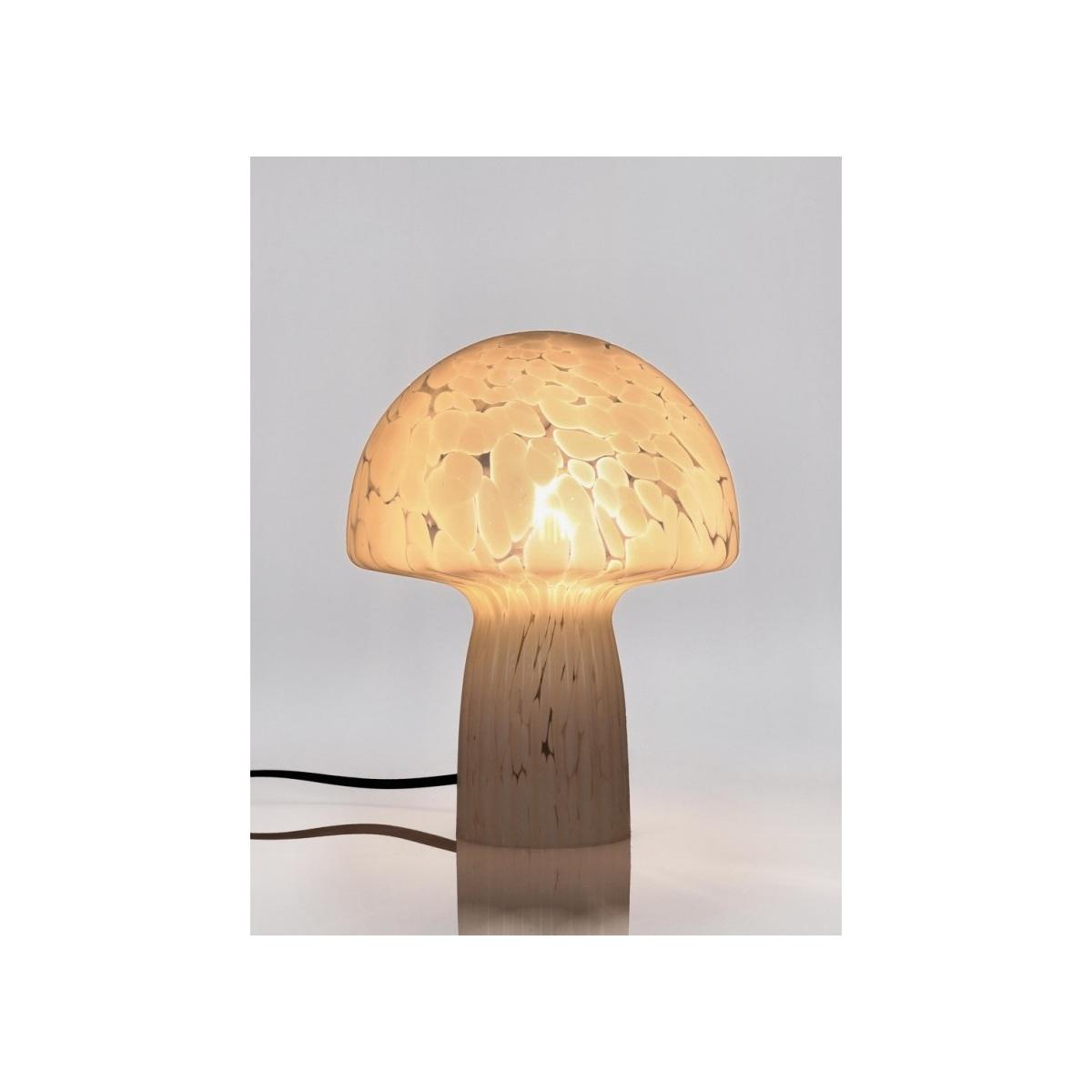 Lampada Tavolo Carysa Vetro Bianco cm.H25,5 | Bizzotto