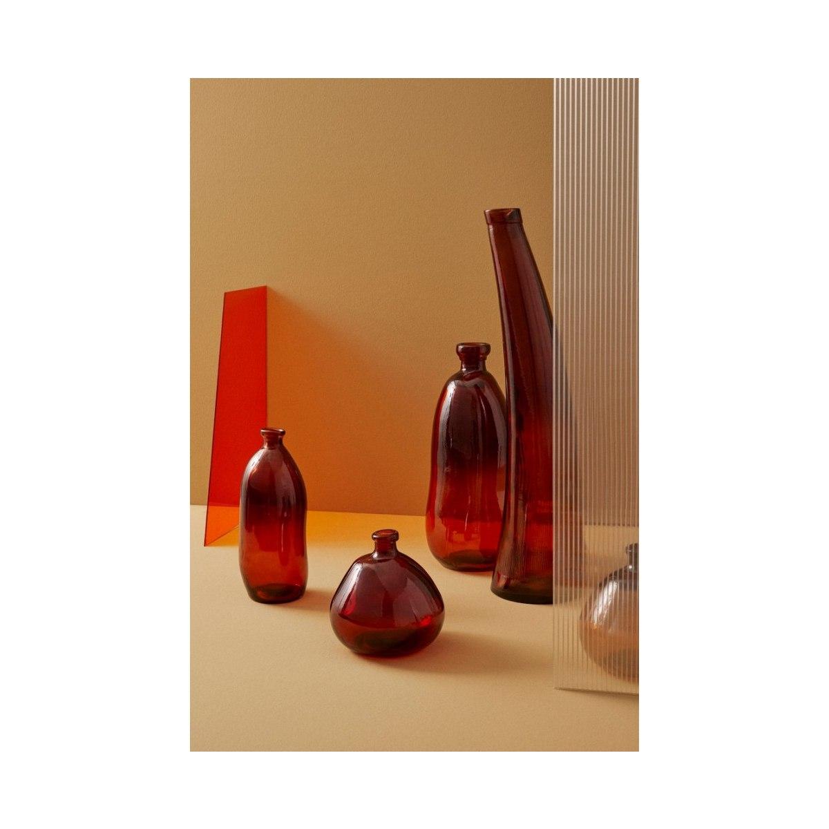 Vaso Loopy Vetro Rosso cm.H35 | Bizzotto