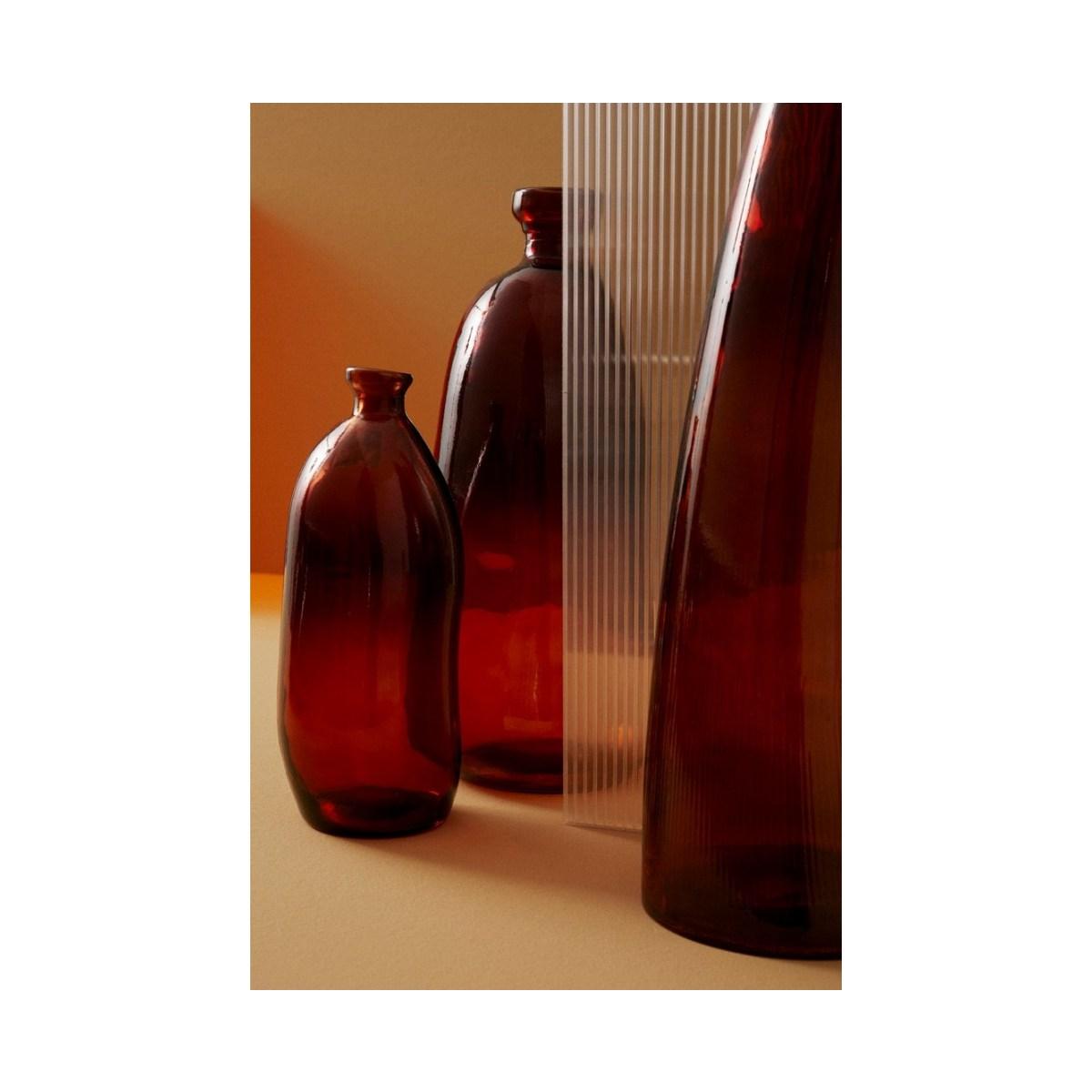 Vaso Loopy Vetro Rosso cm.H35 | Bizzotto