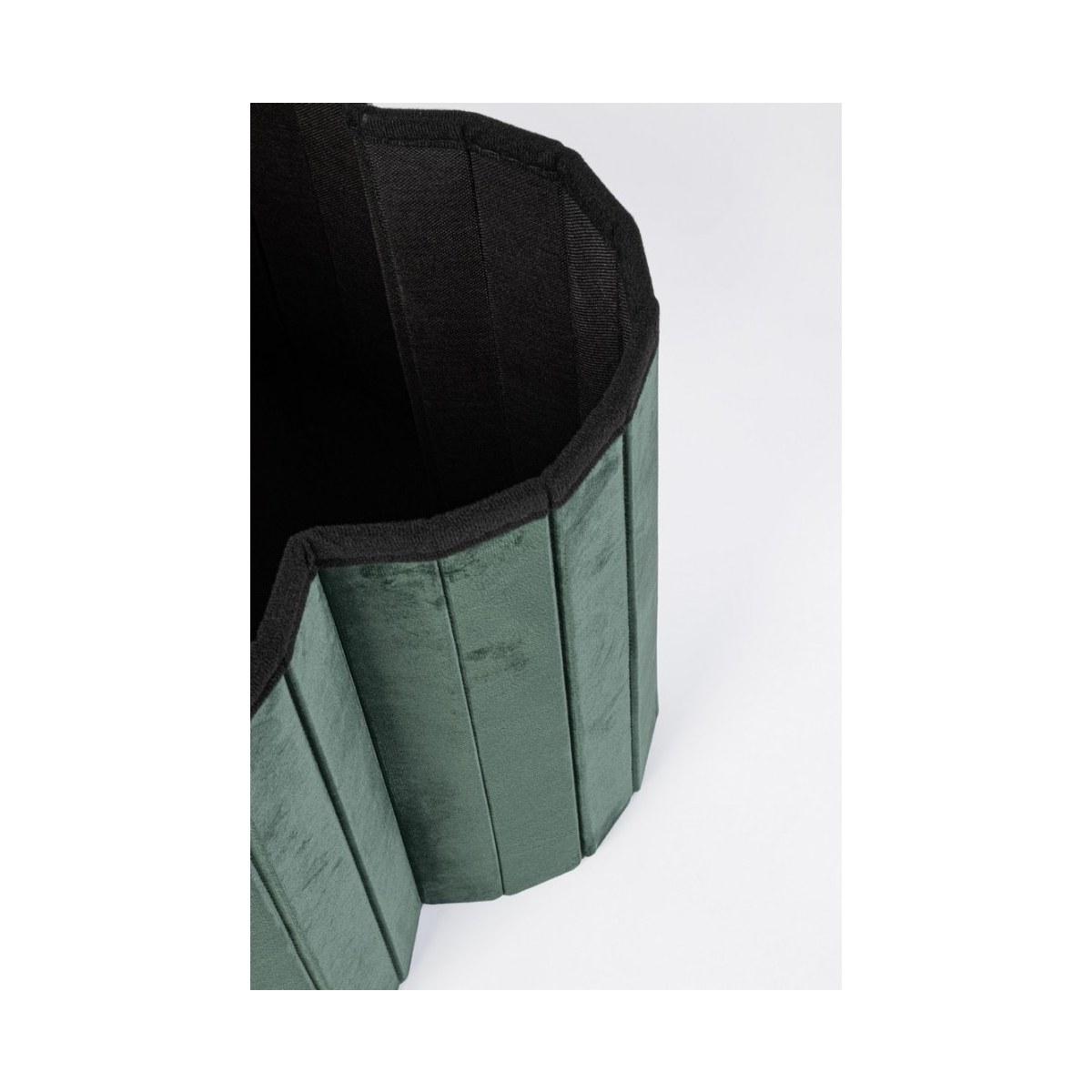 Pouf Contenitore Jocelyn Velluto Verde | Bizzotto