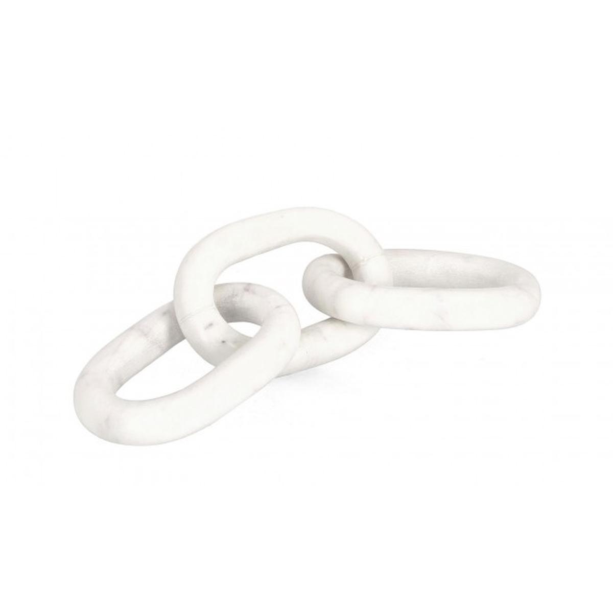 Decorazione Kandy Catena 3A Marmo Bianco | Bizzotto