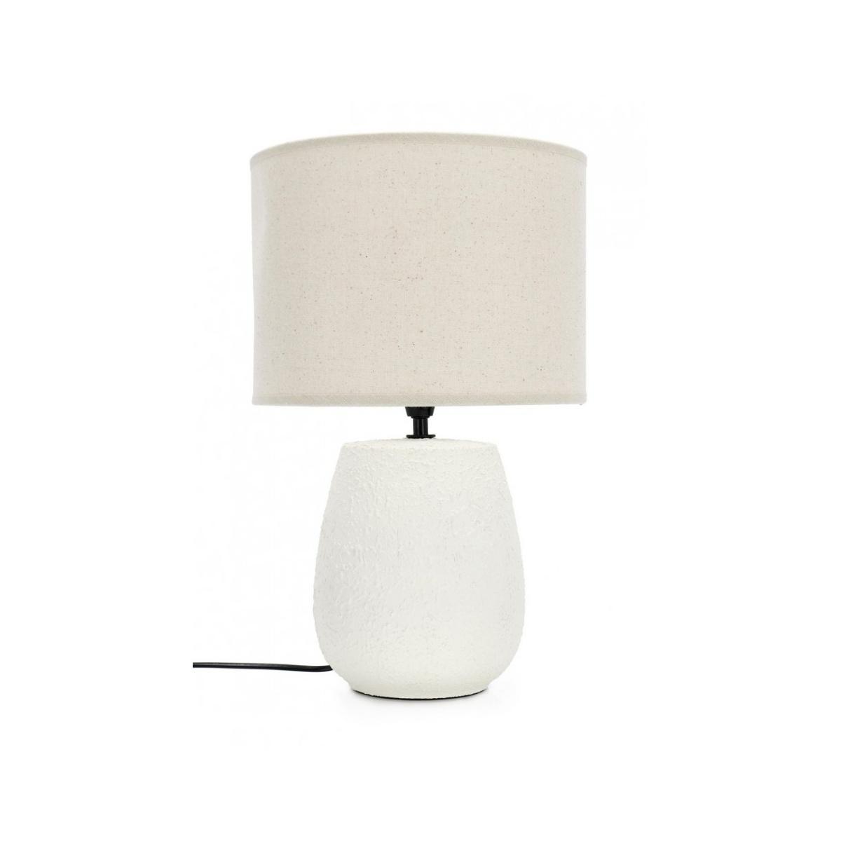 Lampada Tavolo Irvin Bomb Cr Bianco cm.H41,5 | Bizzotto