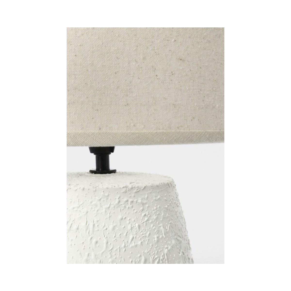 Lampada Tavolo Irvin Bomb Cr Bianco cm.H41,5 | Bizzotto