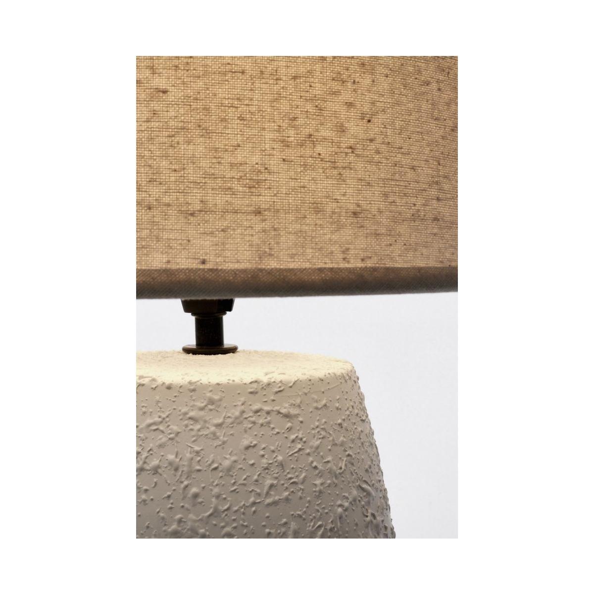 Lampada Tavolo Irvin Bomb Cr Bianco cm.H41,5 | Bizzotto