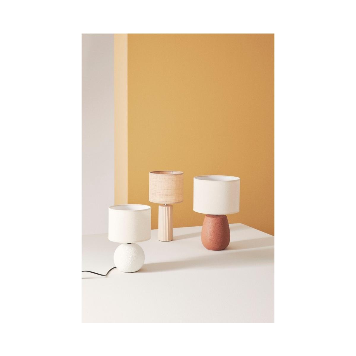 Lampada Tavolo Irvin Bomb Cr Terracot cm.H41 | Bizzotto