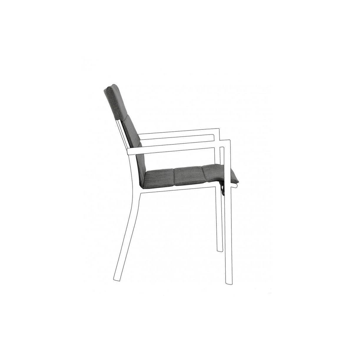 Cuscino Sedia Konnor Grigio Scuro | Bizzotto