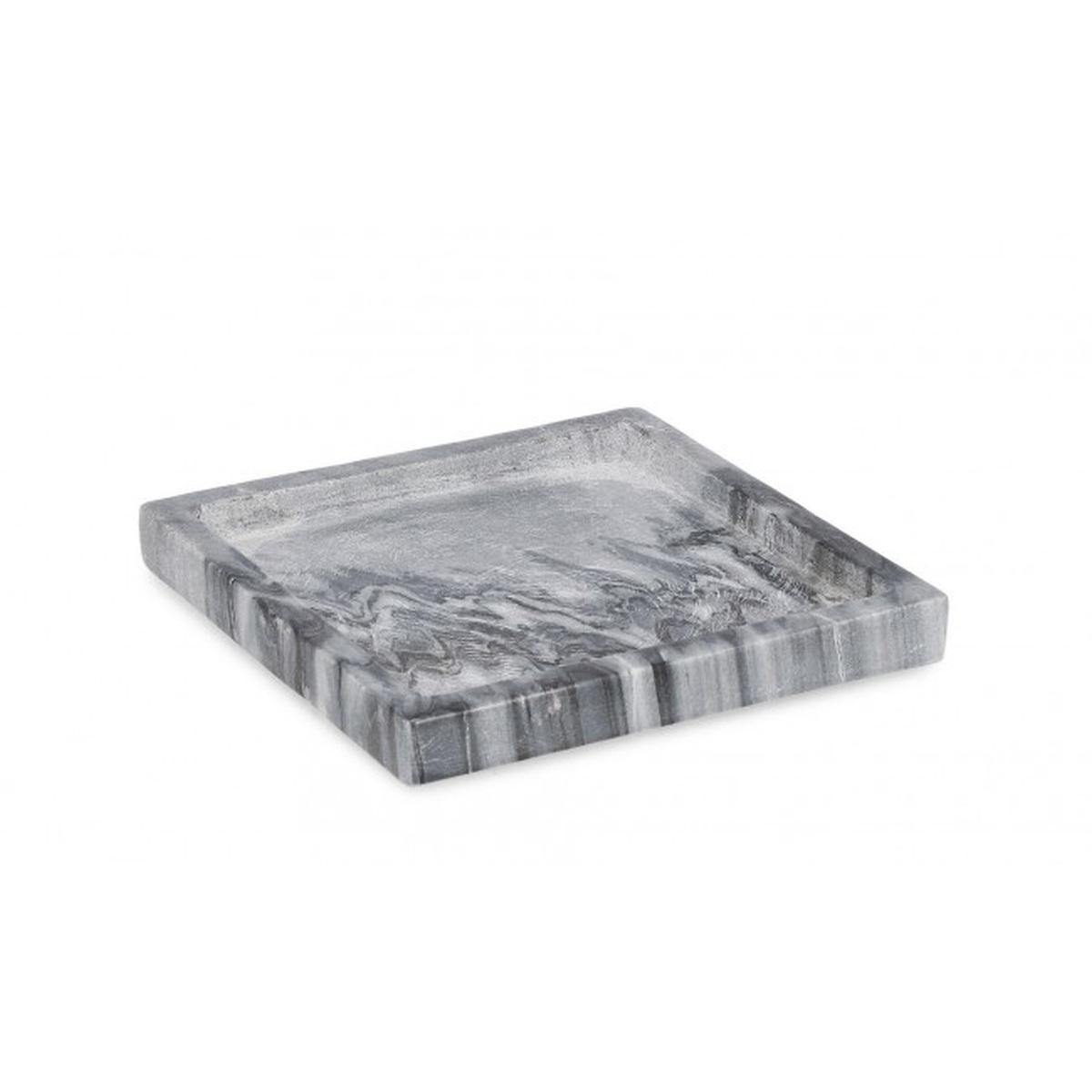 Piatto Decorativo Kandy Marmo Grig 20x20 | Bizzotto