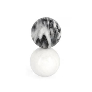 Descorazione Kandy Sfere Marmo Grig Bianc cm.H18 | Bizzotto