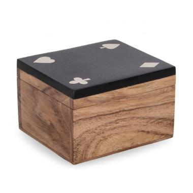 Decorazione Carte Fortune Nero cm.11,8x10,4 | Bizzotto