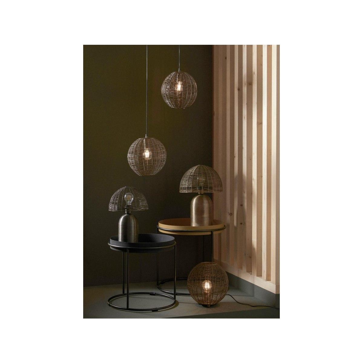 Lampadario Inay Tondo Nero cm.Ã?25 | Bizzotto