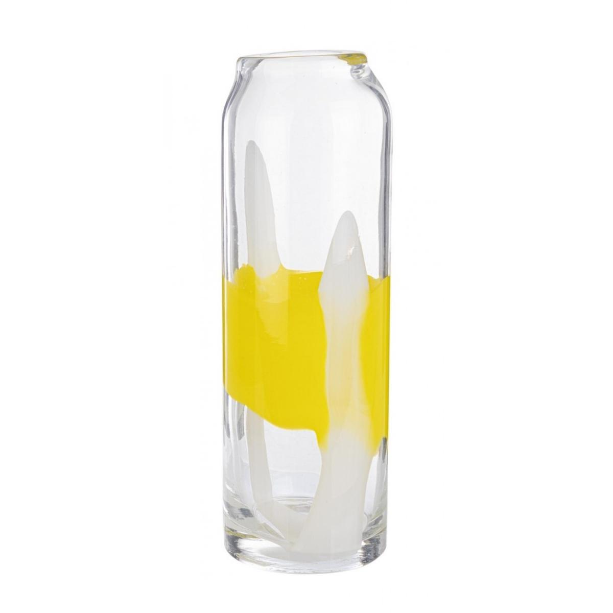 Vaso Eridanus Vetro Giallo Bianco cm.H36 | Bizzotto